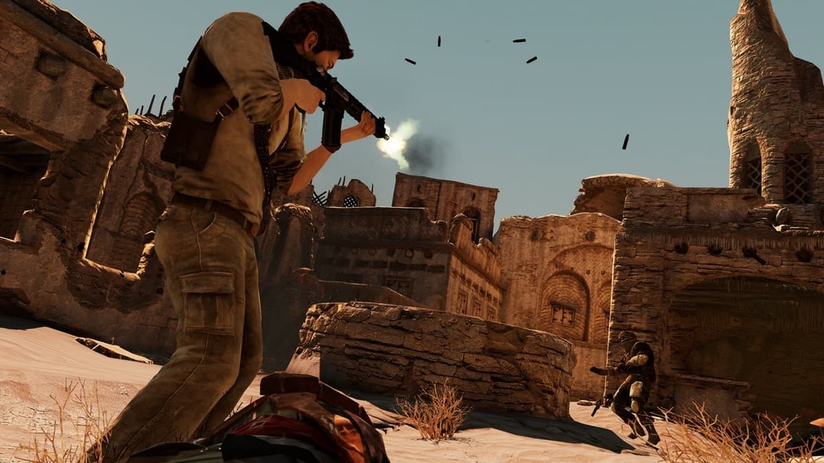 Uncharted 3: Drake's Deception — capa do jogo